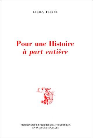 Cover for Pour une histoire à part entière