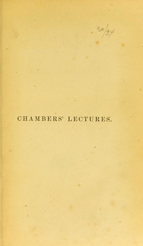 Cover for Lectures