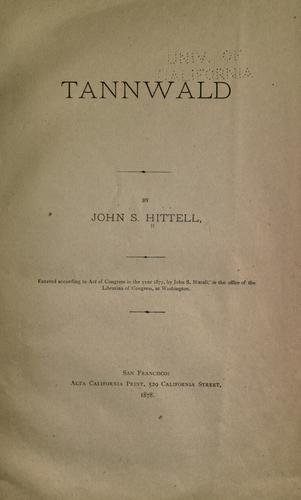 Cover for Tannwald