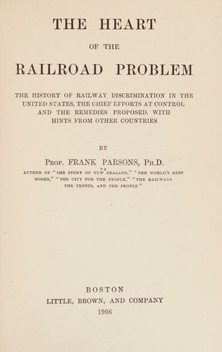 Cover for The heart of the railroad problem