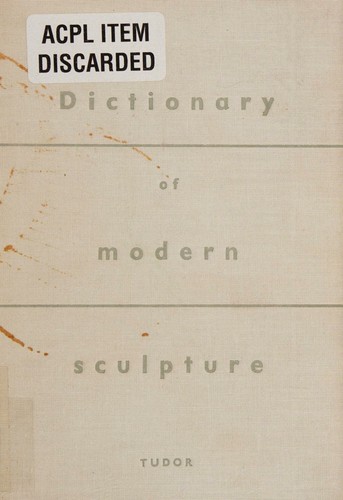 Cover for Dictionary of Modern Sculpture