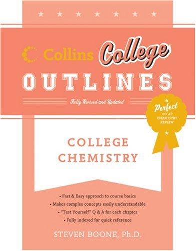 Cover for College Chemistry (Collins College Outlines)