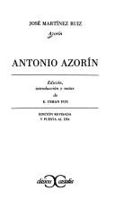 Cover for Antonio Azorin