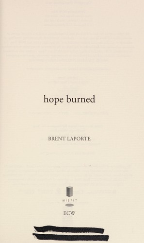 Cover for Hope burned