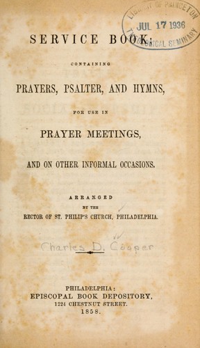 Cover for Service book