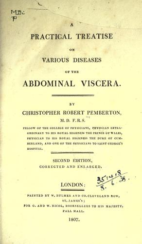 Cover for A practical treatise on various diseases of the abdominal viscera.
