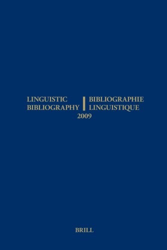 Cover for Linguistic Bibliography -Bibliographie Linguistique 2009