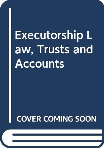 Cover for Executorship Law, Trusts and Accounts