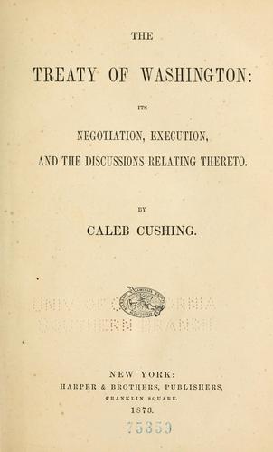 Cover for The Treaty of Washington