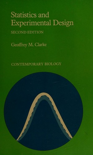 Cover for Statistics and experimental design
