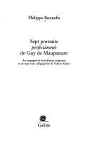Cover for Sept portraits perfectionnés de Guy de Maupassant
