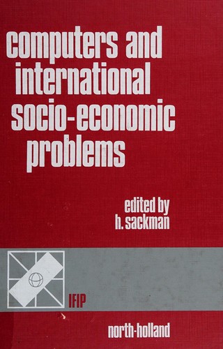 Cover for Computers and international socio-economic problems
