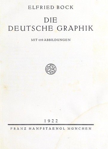 Cover for Die deutsche Graphik