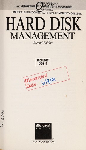 Cover for Hard disk management