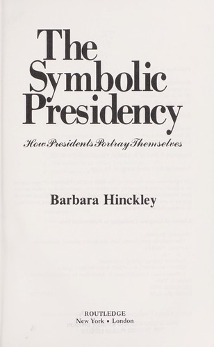 Cover for The symbolic presidency
