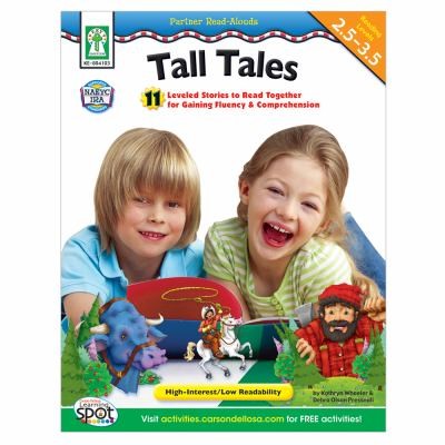 Cover for Partner Readalouds Tall Tales 11 Leveled Stories To Read Together For Gaining Fluency Comprehension