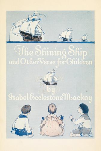 Cover for The shining ship, and other verse for children