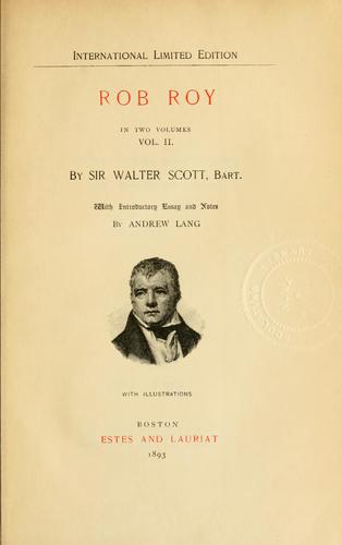 Cover for Rob Roy