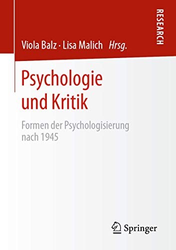 Cover for Psychologie und Kritik