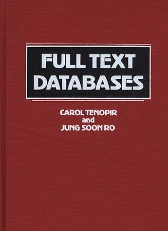 Cover for Full text databases