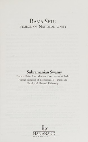Cover for Rama setu