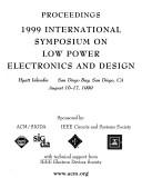 Cover for 1999 International Symposium on Low Power Electronics and Design: Proceedings 