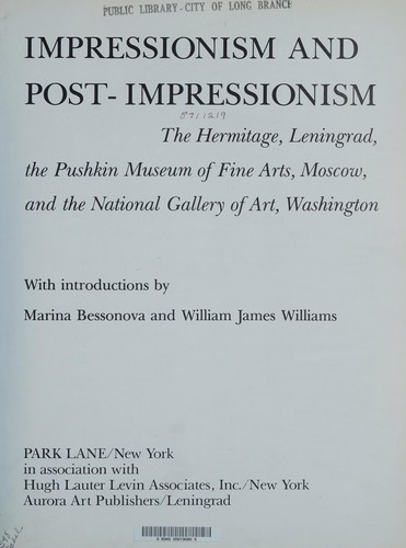 Cover for Impressionism and post-impressionism