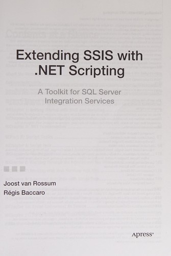 Cover for Extending SSIS with .NET scripting