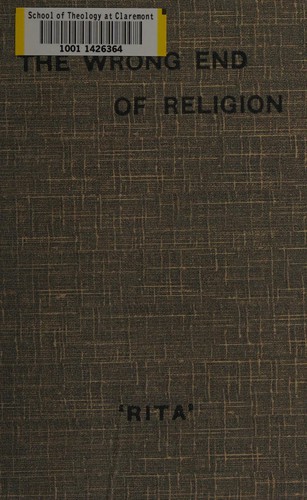 Cover for The wrong end of religion
