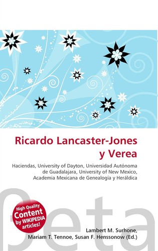 Cover for Ricardo Lancaster-Jones Y Verea