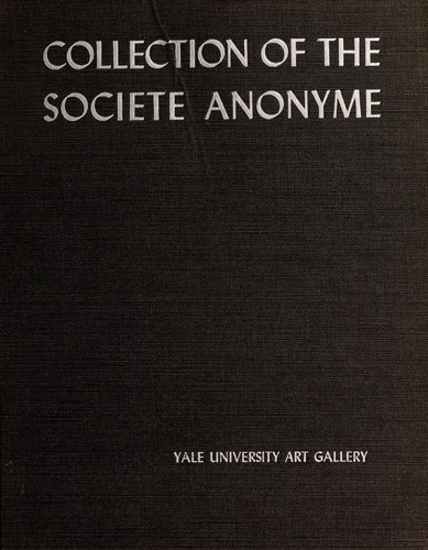 Cover for Collection of the Société Anonyme
