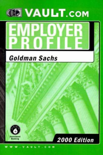 Cover for Goldman Sachs