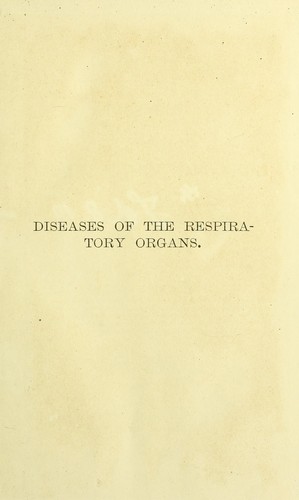 Cover for Lectures on diseases of the respiratory organs, heart and kidneys
