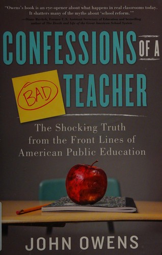 Cover for Confessions of a bad teacher