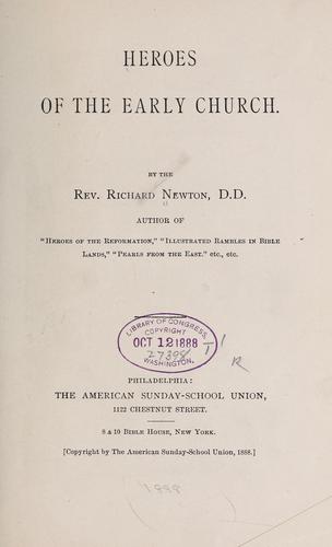 Cover for Heroes of the early church