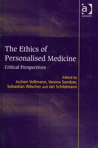 Cover for Personalised Medicine Ethical Medical Economic and Legal Critical Perspectives