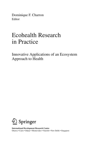 Cover for Ecohealth research in practice