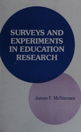 Cover for Surveys and experiments in education research