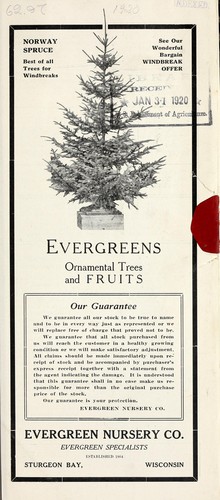Cover for Evergreens