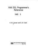 Cover for The Vax Dcl Programmer's Reference Vms 5 (Vnr Dec Series)