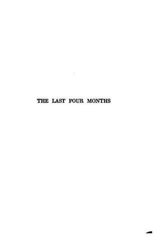 Cover for The last four months