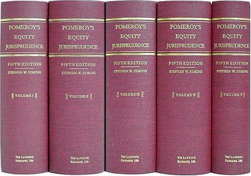 Cover for Equity Jurisprudence As Administered In The United States Of America