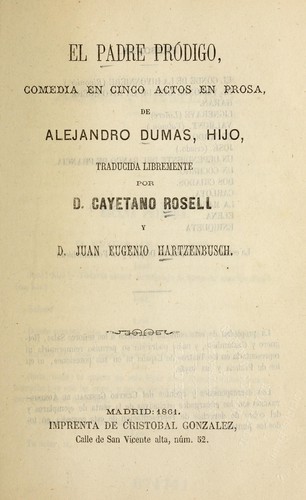 Cover for El padre pródigo