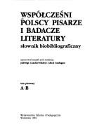 Cover for Współcześni polscy pisarze i badacze literatury