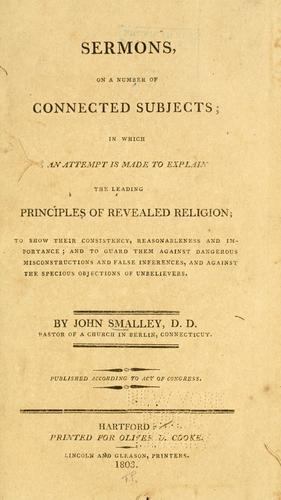 Cover for Sermons, on a number of connected subjects