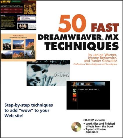 Cover for 50 Fast Dreamweaver MX Techniques