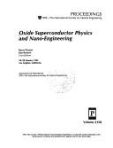 Cover for Oxide superconductor physics and nano-engineering