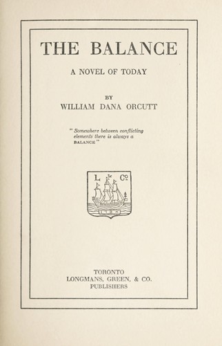 Cover for The balance