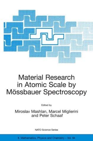 Cover for Material Research in Atomic Scale by Mössbauer Spectroscopy (NATO Science Series II: Mathematics, Physics and Chemistry)