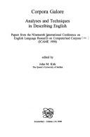Cover for CORPORA GALORE. Analyses and Techniques in Describing English. (Language and Computers 30) (Language & Computers)